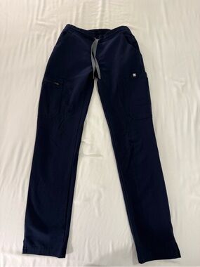 FIGS Navy Blue Yola Skinny Scrub Pants— Size XXS